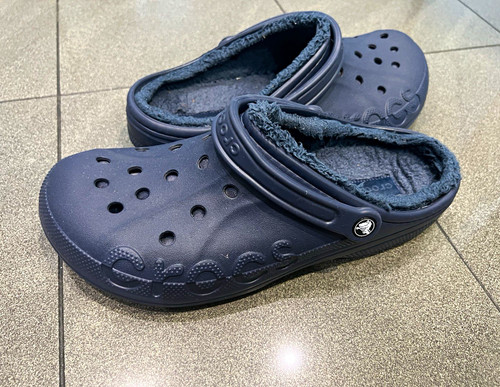 Crocs black lined clog sandals - lined,
