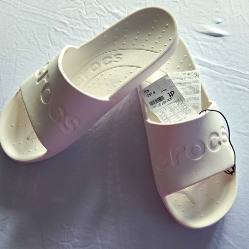 Crocs slide white - white, logo