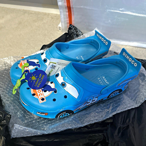 Dinoco lightning mcqueen crocs - dinoco,