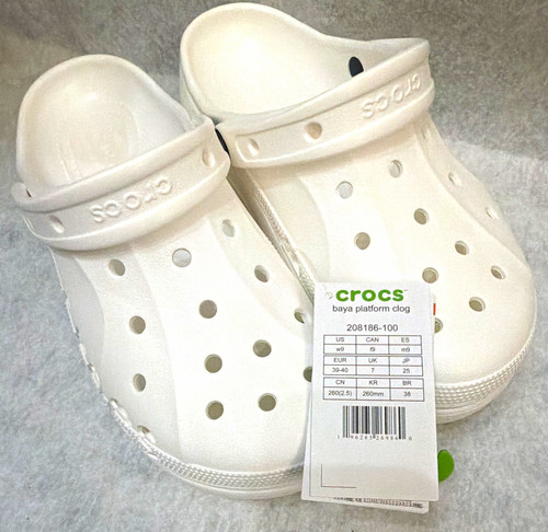 Crocs baya platform clog white - crocs,