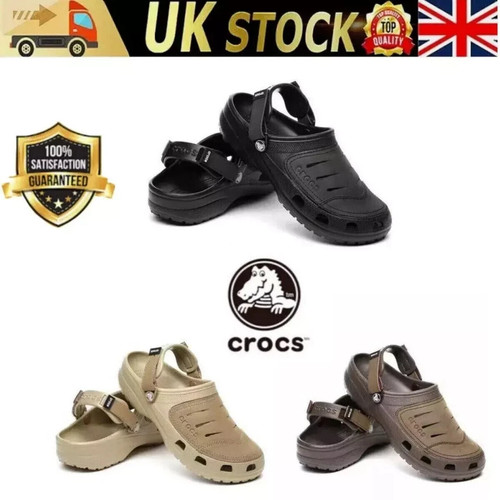 New model crocs - leather, men's