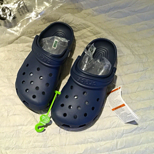 Crocs classic clog sandal navy - classic,