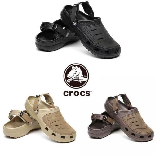 New model crocs leather - new, men's
