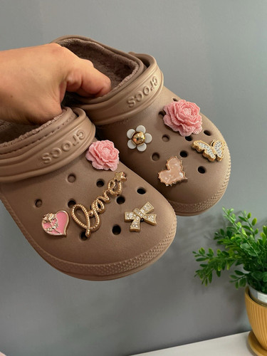 Crocs brown lined clog - crocs,