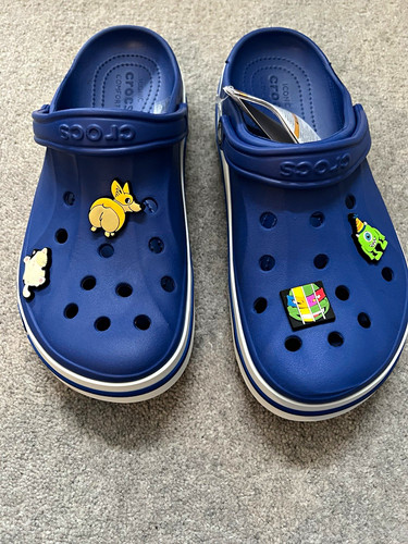 Crocs bayaband clog blue slip - crocs,
