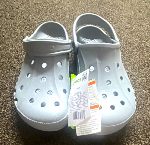Crocs baya grey clog sandals - crocs,