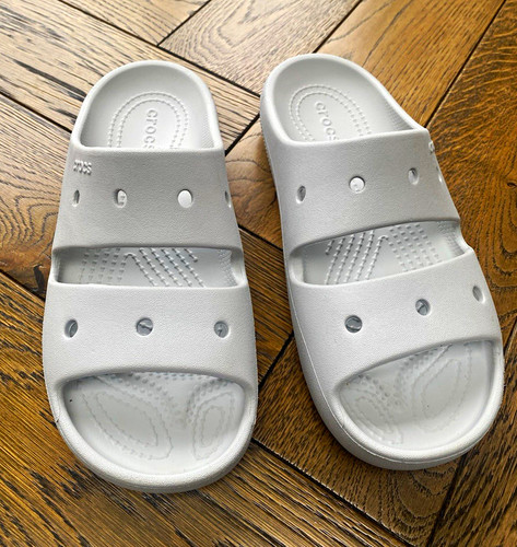Crocs grey slider - crocs,