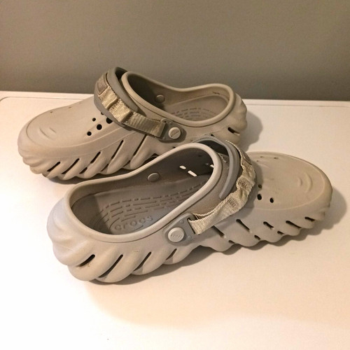 Crocs grey clog sandals - crocs,