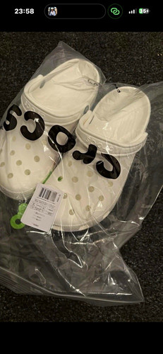 Crocs leigh white slip on - crocs,