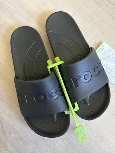 Crocs sliders black size 9 - black,